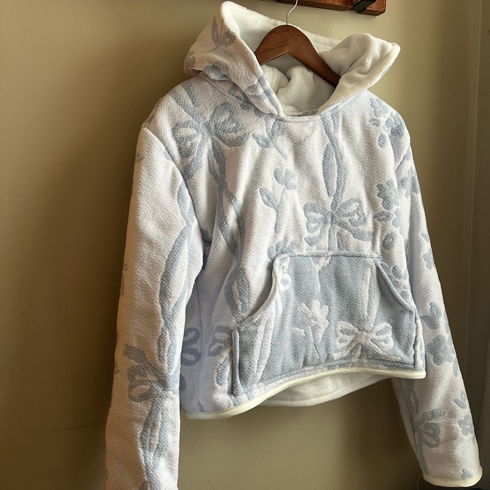 Handmade plush blanket hoodie